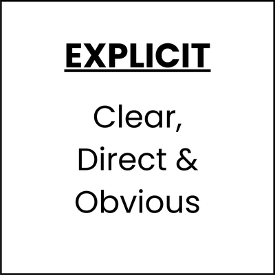 Explicit customer needs illustration