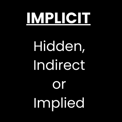 Implicit customer needs illustration