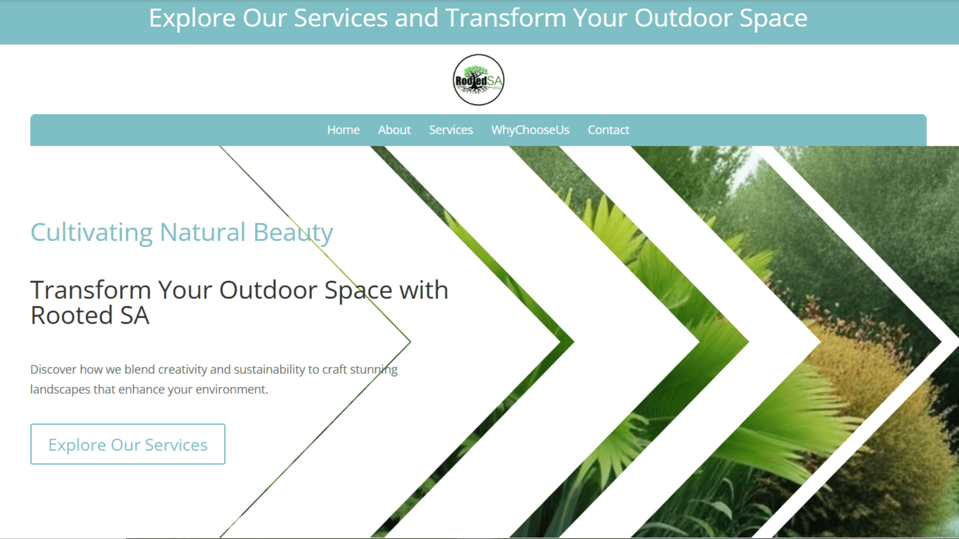 Rooted-SA Rooted SA website – web design portfolio Cape Town