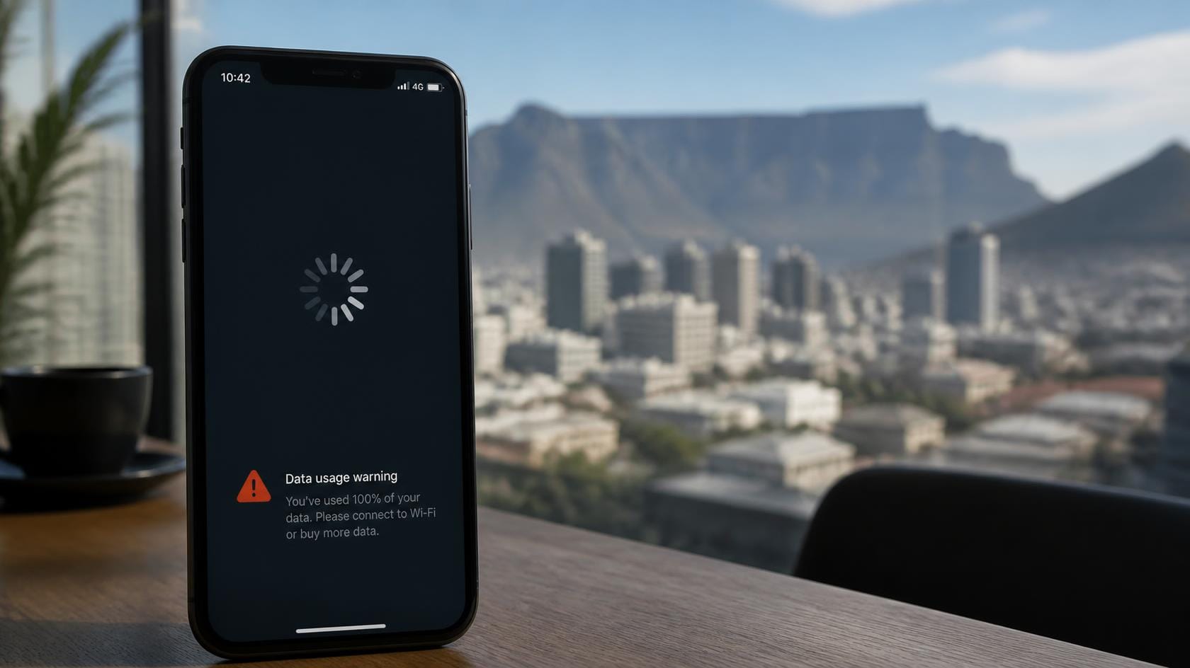 Slow loading website using expensive South African mobile data