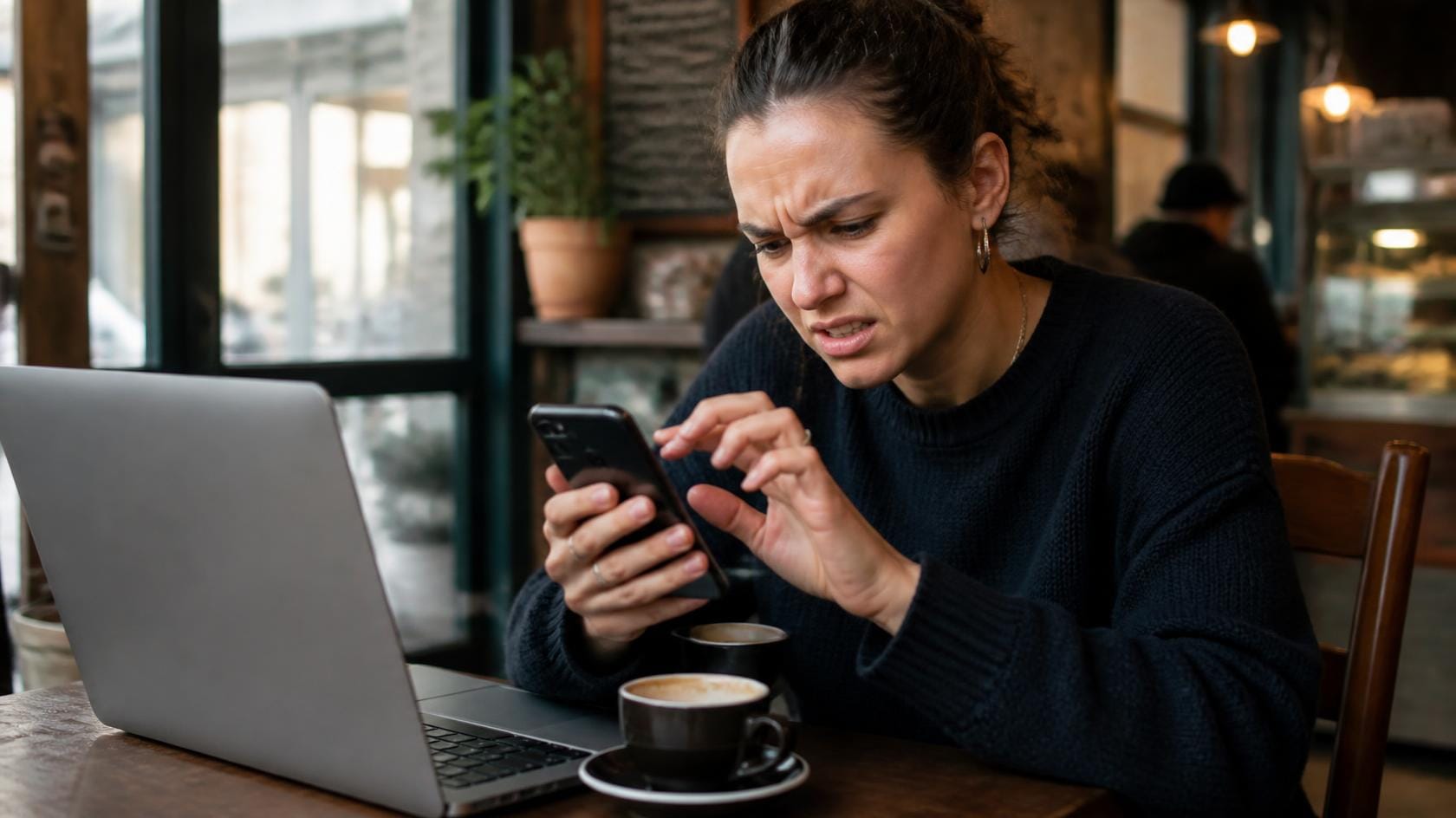 Mobile phone user needing to pinch zoom on non-responsive website